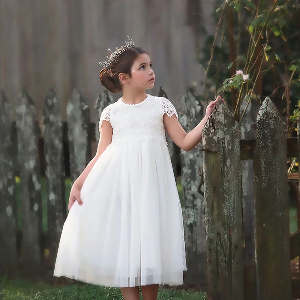 Trish Scully Katrina Dress Size 8 Girls (flower girl, communion) NWT